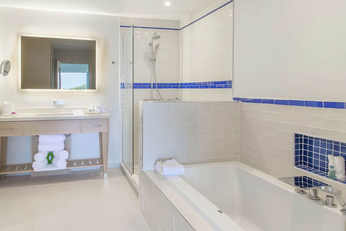suite, 1 bedroom (captain suite) | bathroom | free toiletries, hair dryer, bathrobes, towels
