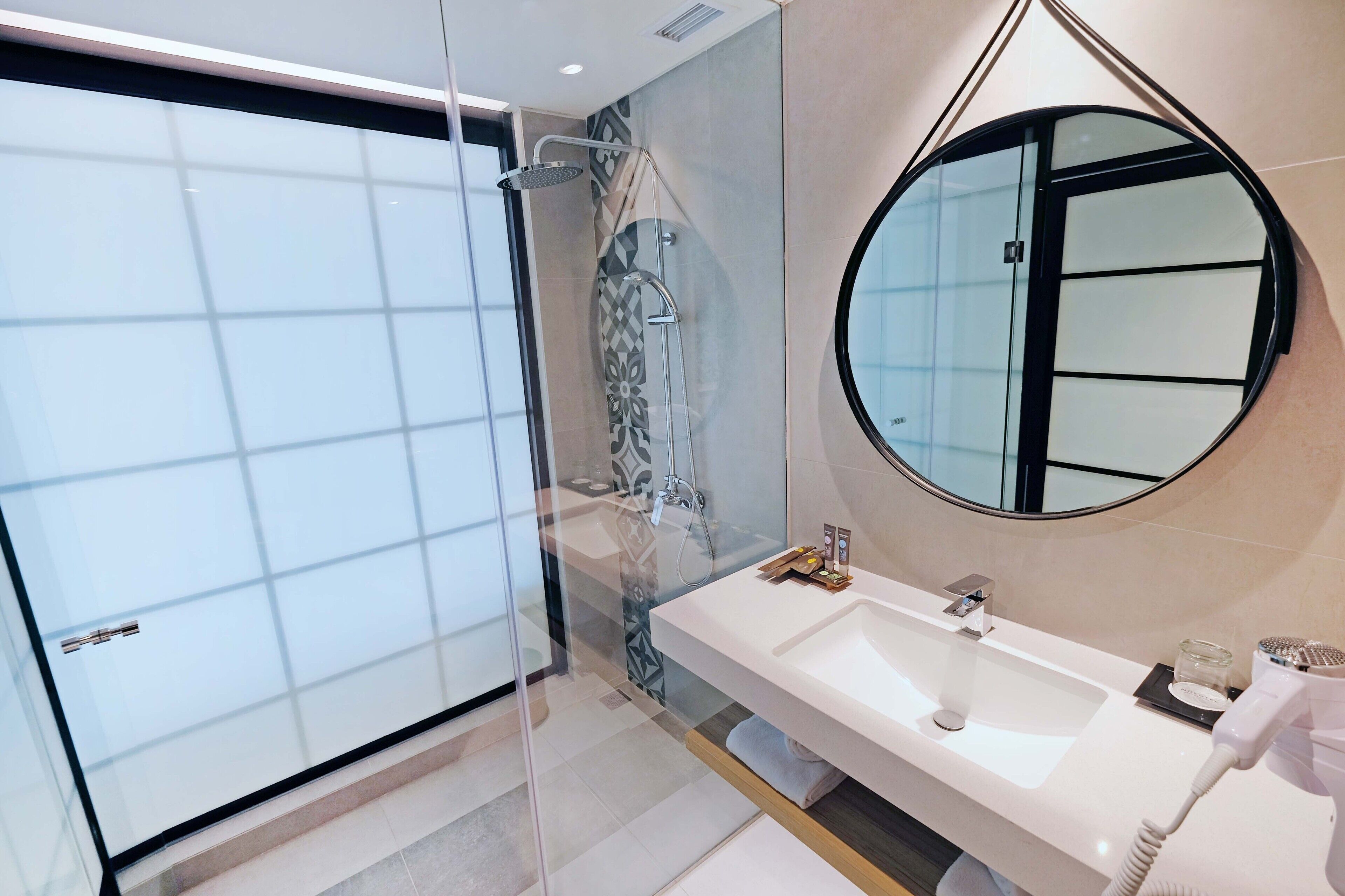 superior double room, 1 double bed | bathroom | shower, eco-friendly toiletries, hair dryer, bathrobes