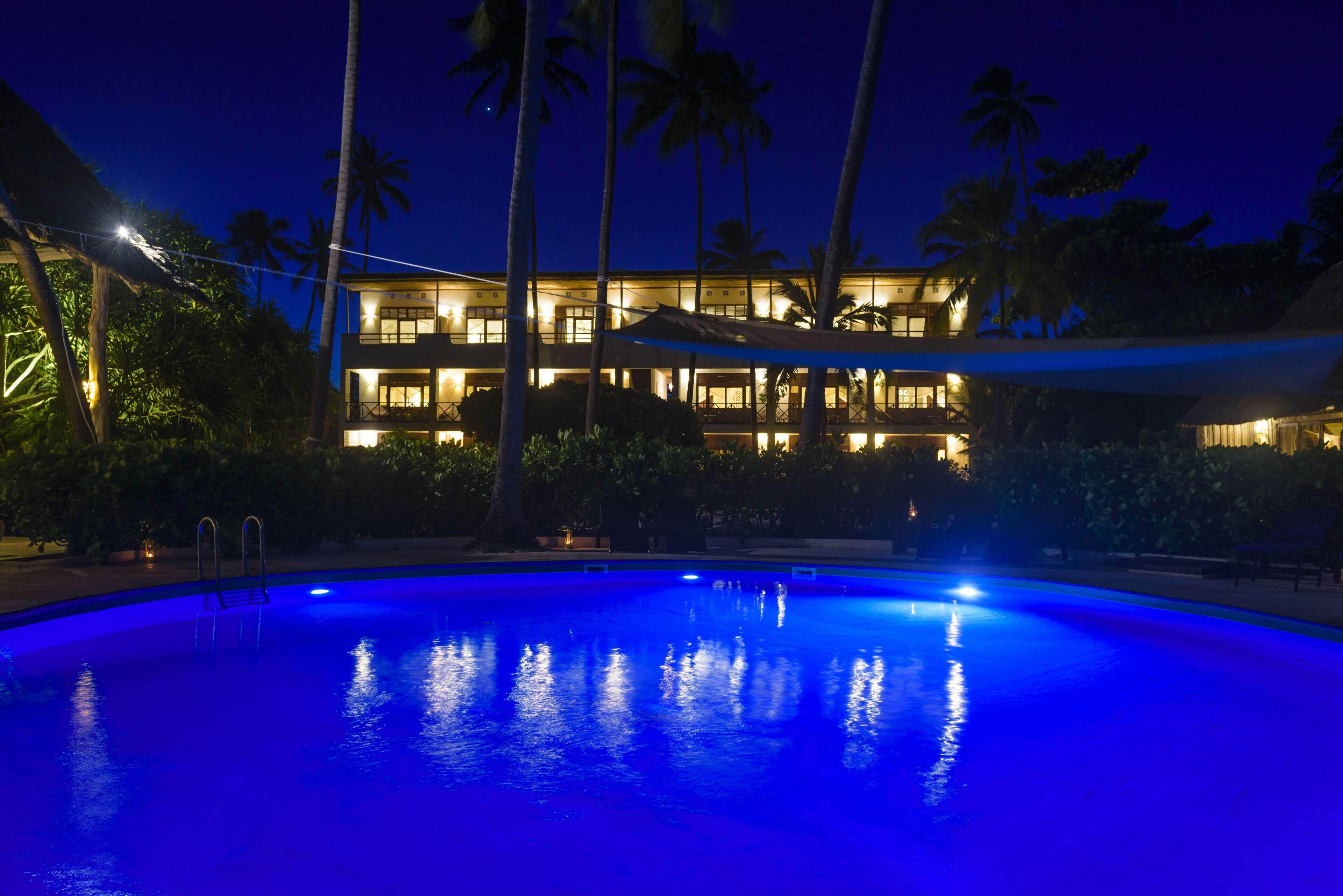 Fassade der Unterkunft – Abend/Nacht