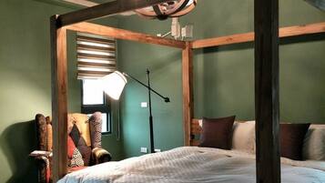 Gallery Quadruple Room, Multiple Beds, Balcony | Premium bedding, down comforters, individually decorated