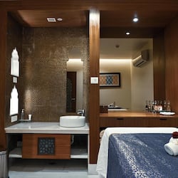 Steam room, body treatments, aromatherapy, deep-tissue massages