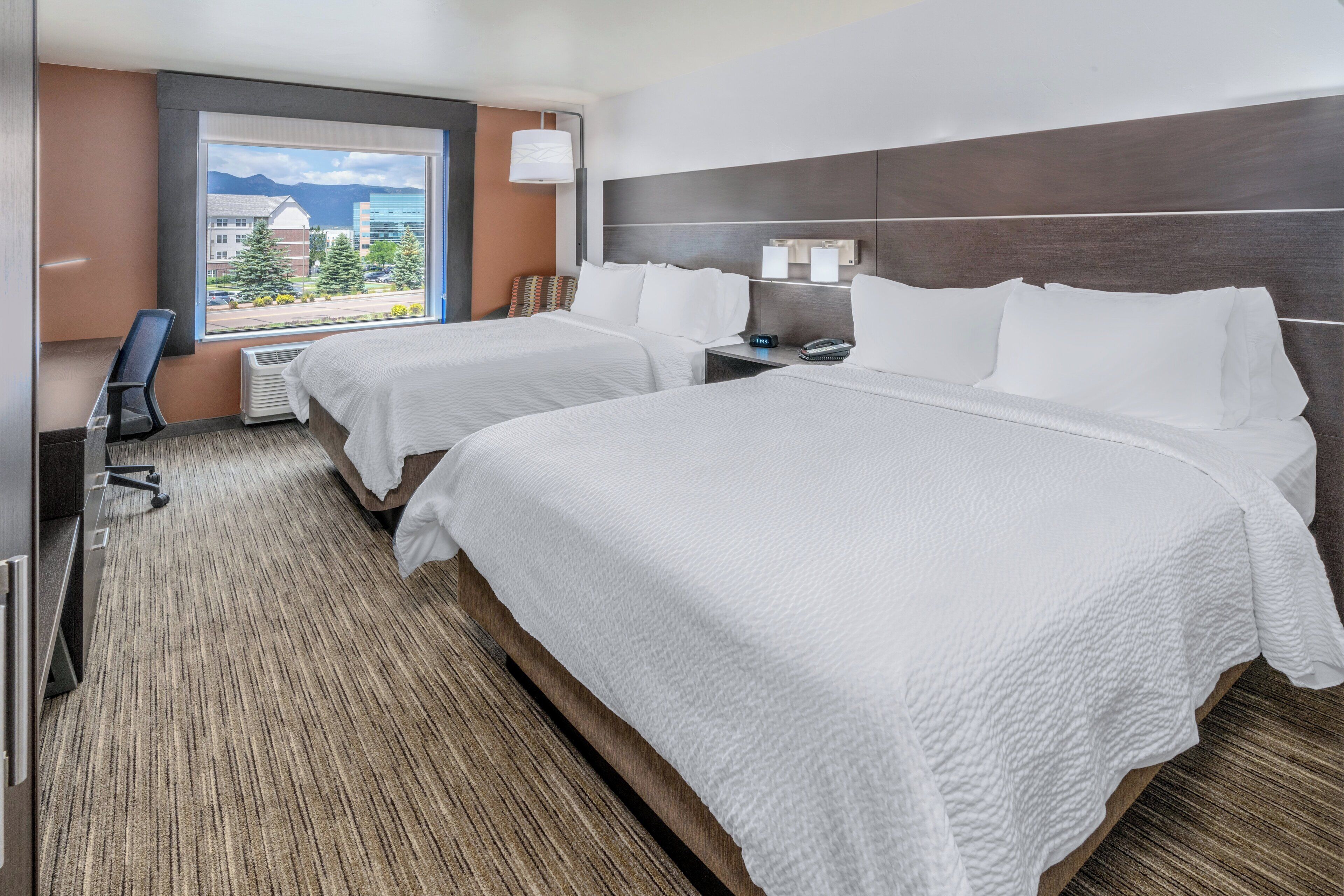 Premium bedding, pillow-top beds, in-room safe, desk