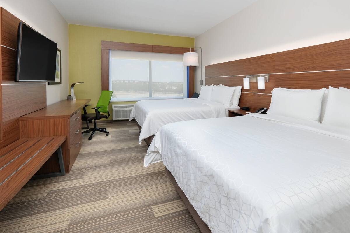 In-room safe, desk, laptop workspace, blackout curtains