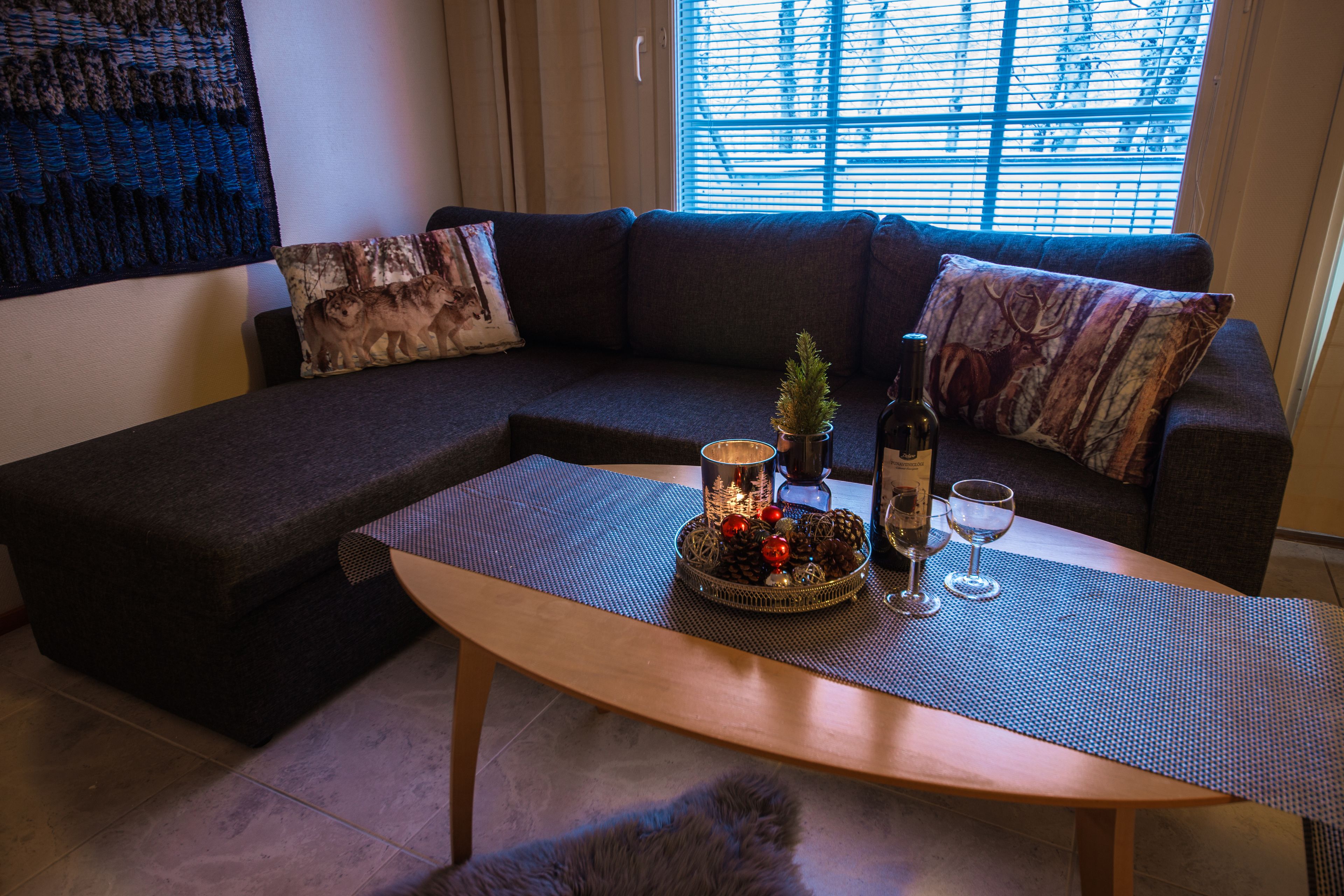 Superior Apartment, 1 Bedroom, Sauna, Beachfront | Living area | Flat-screen TV