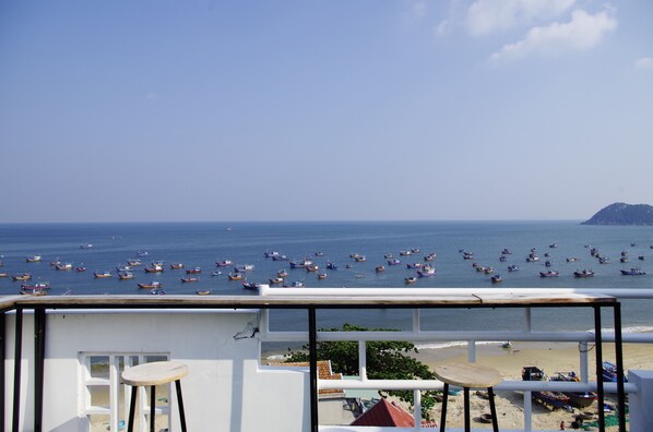 Outdoor banquet area