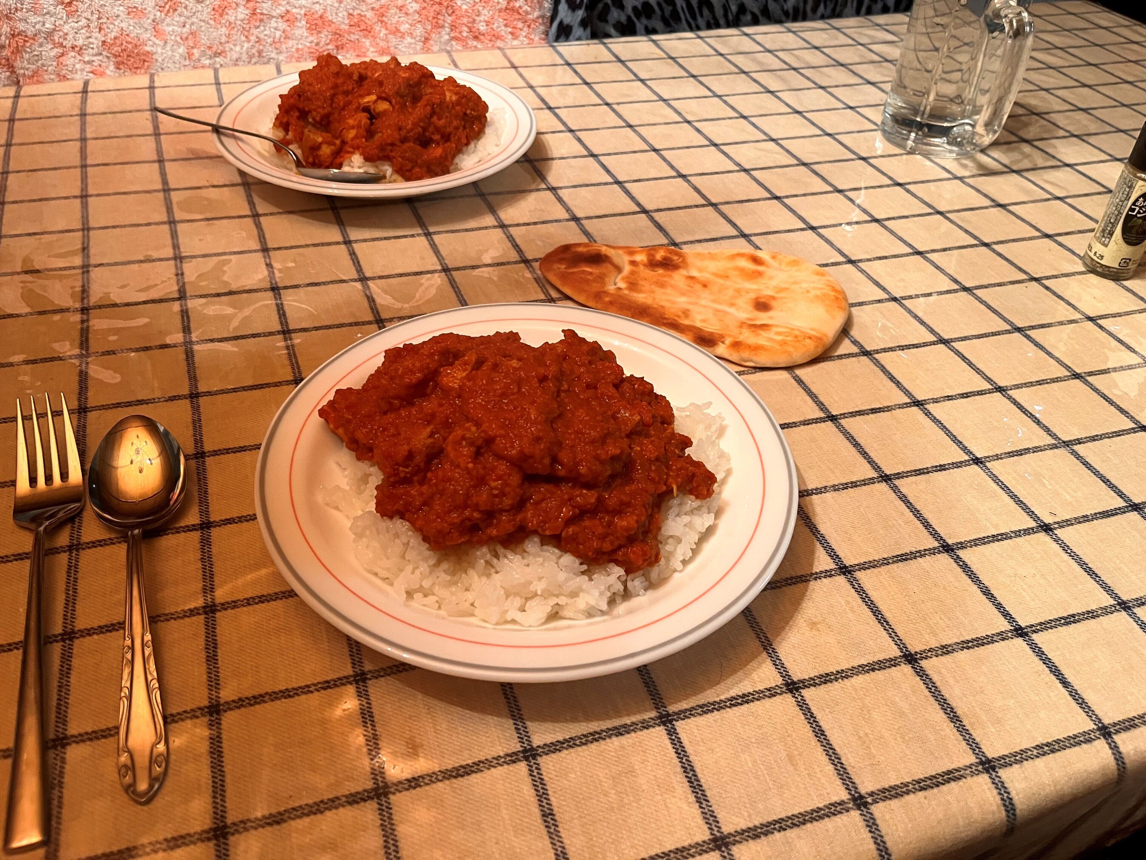 Dîner servi sur place