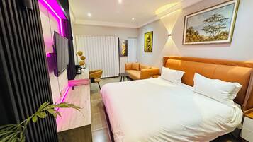 Deluxe Double Room | Individually furnished, desk, laptop workspace, blackout drapes