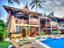 Deluxe Villa, 3 Bedrooms, Private Pool | Premium bedding, down comforters, in-room safe, free WiFi
