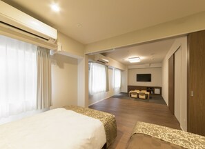 Japanese Western Style Room, Non Smoking | Blackout drapes, free WiFi, bed sheets - SARASA HOTEL Shin-Osaka (Osaka)