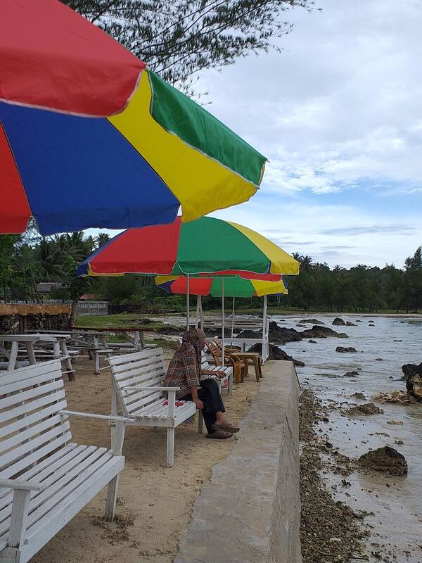En la playa