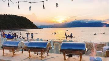 Outdoor banquet area