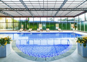Indoor pool, open 6:00 AM to 8:00 PM, sun loungers
