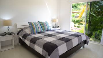 2 habitaciones, caja de seguridad en la habitación y cortinas blackout