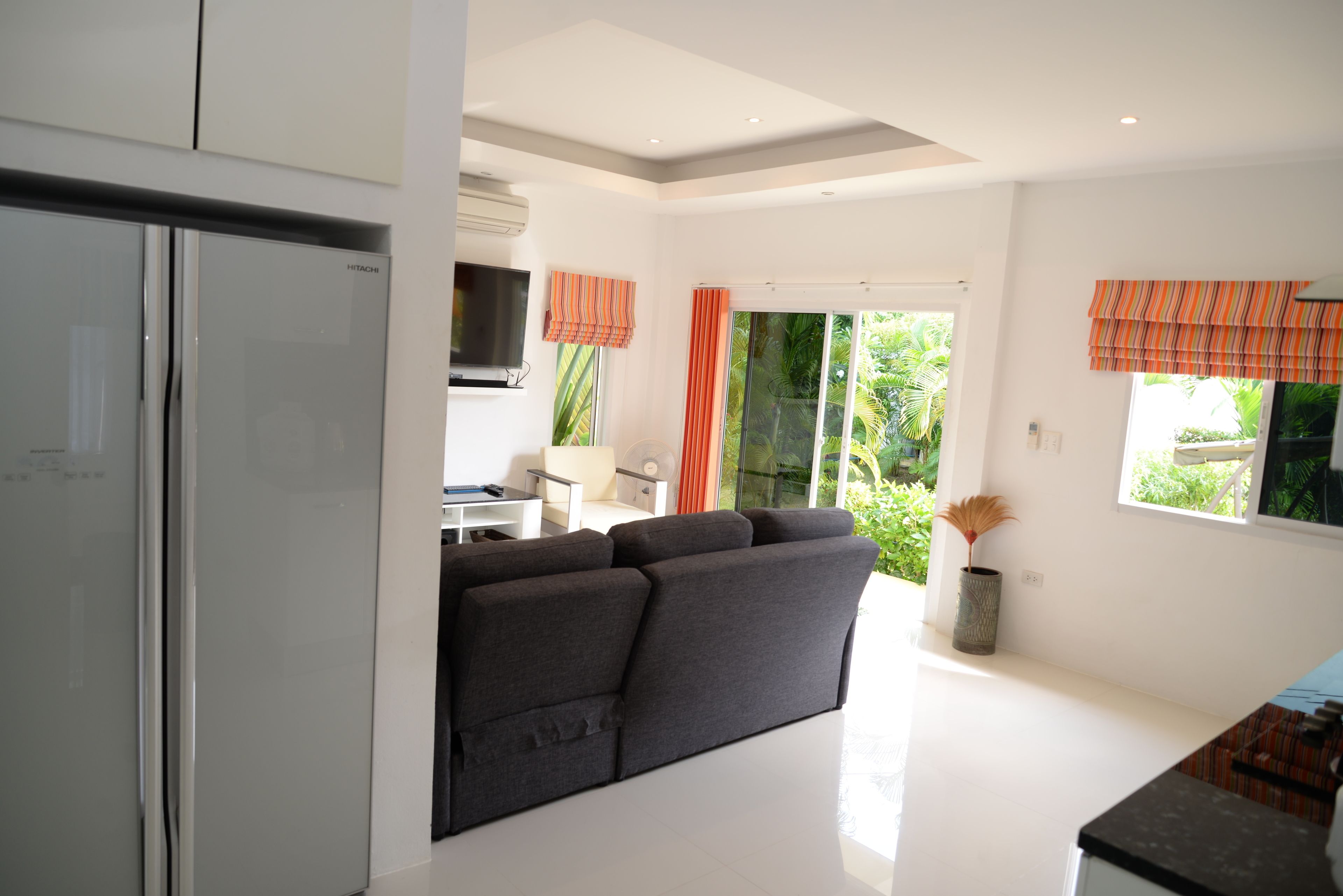 Villa, 2 camere da letto, vista piscina, lato piscina | Area soggiorno | TV a schermo piatto