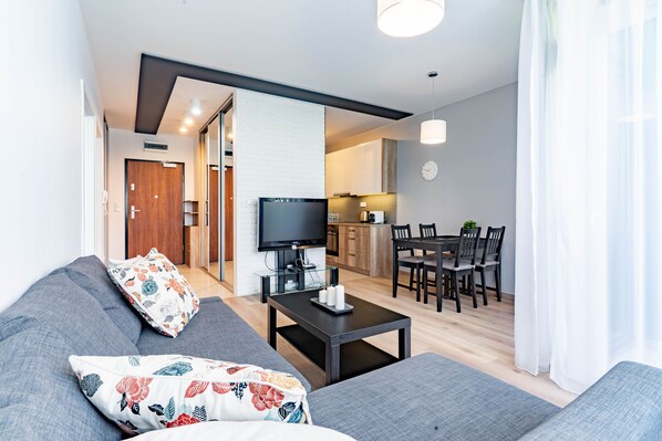 Apartment, 1 Bedroom | Individually decorated, individually furnished, blackout drapes - WrocApartments StarCenter (Wroclaw)