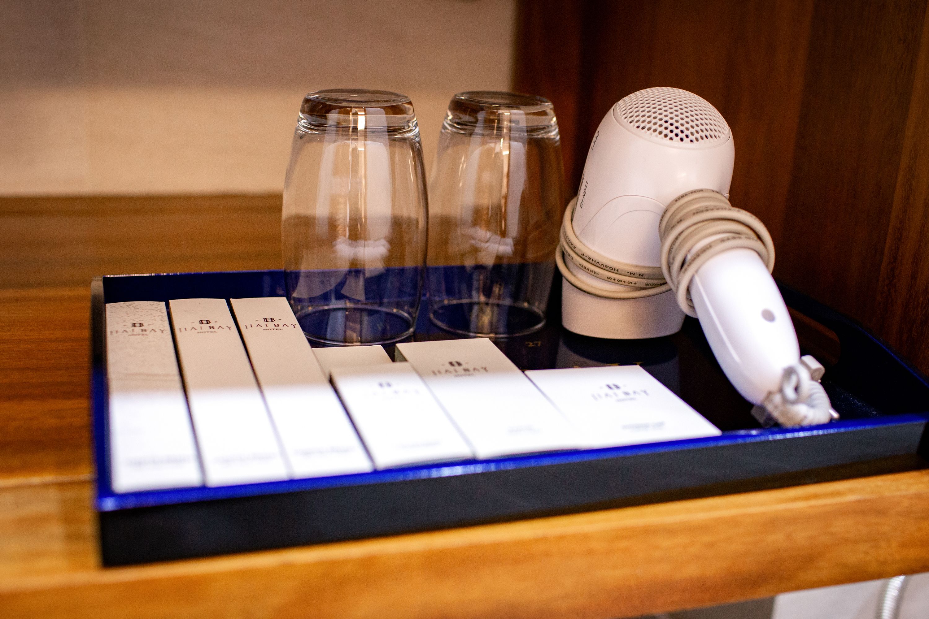 free toiletries, hair dryer, bathrobes, slippers