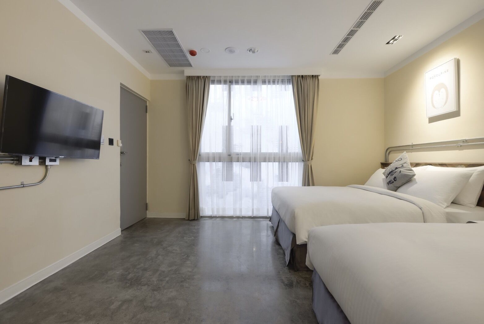 standard quadruple room | in-room safe, individually decorated, blackout curtains, free wifi