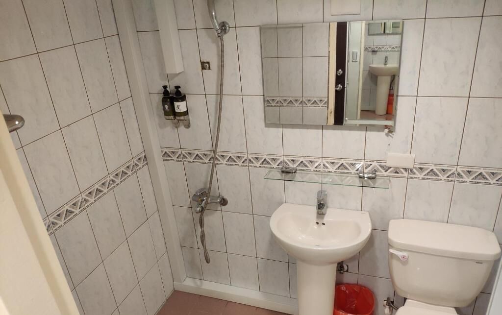 shower, free toiletries, hair dryer, slippers