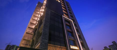 Front of property - evening/night