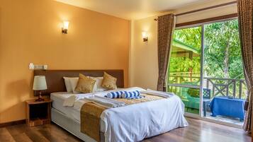 Queen Suite Sea View | 1 dormitorio, sábanas de algodón egipcio, ropa de cama de alta calidad