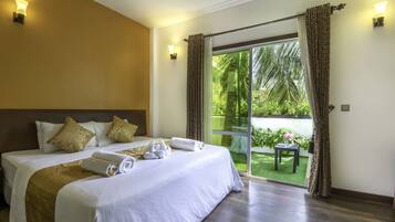 Chambre Double Deluxe | 1 chambre, draps en coton égyptien, literie de qualité supérieure