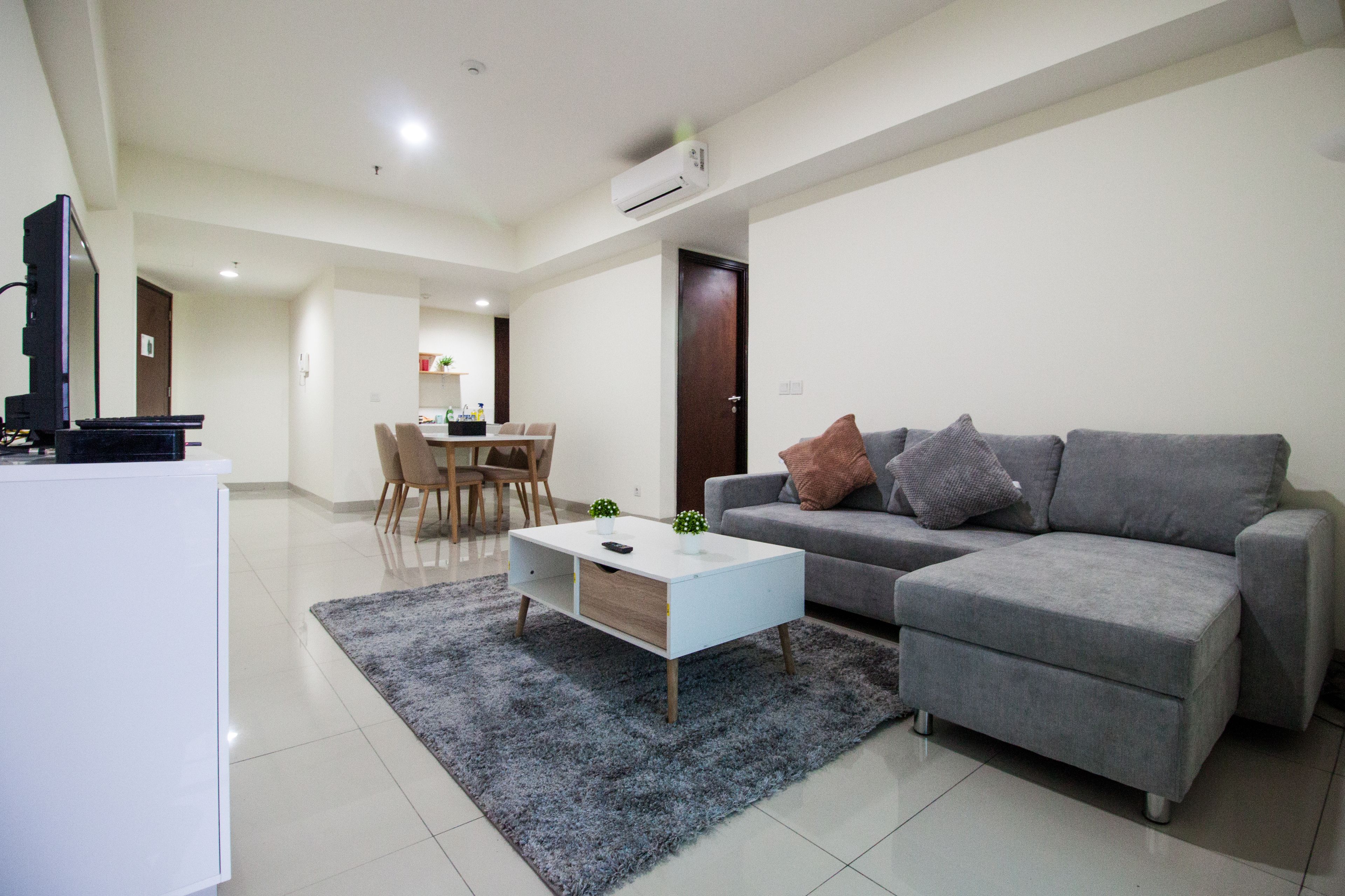 Apartemen Deluks, 2 kamar tidur | Area keluarga | TV layar datar