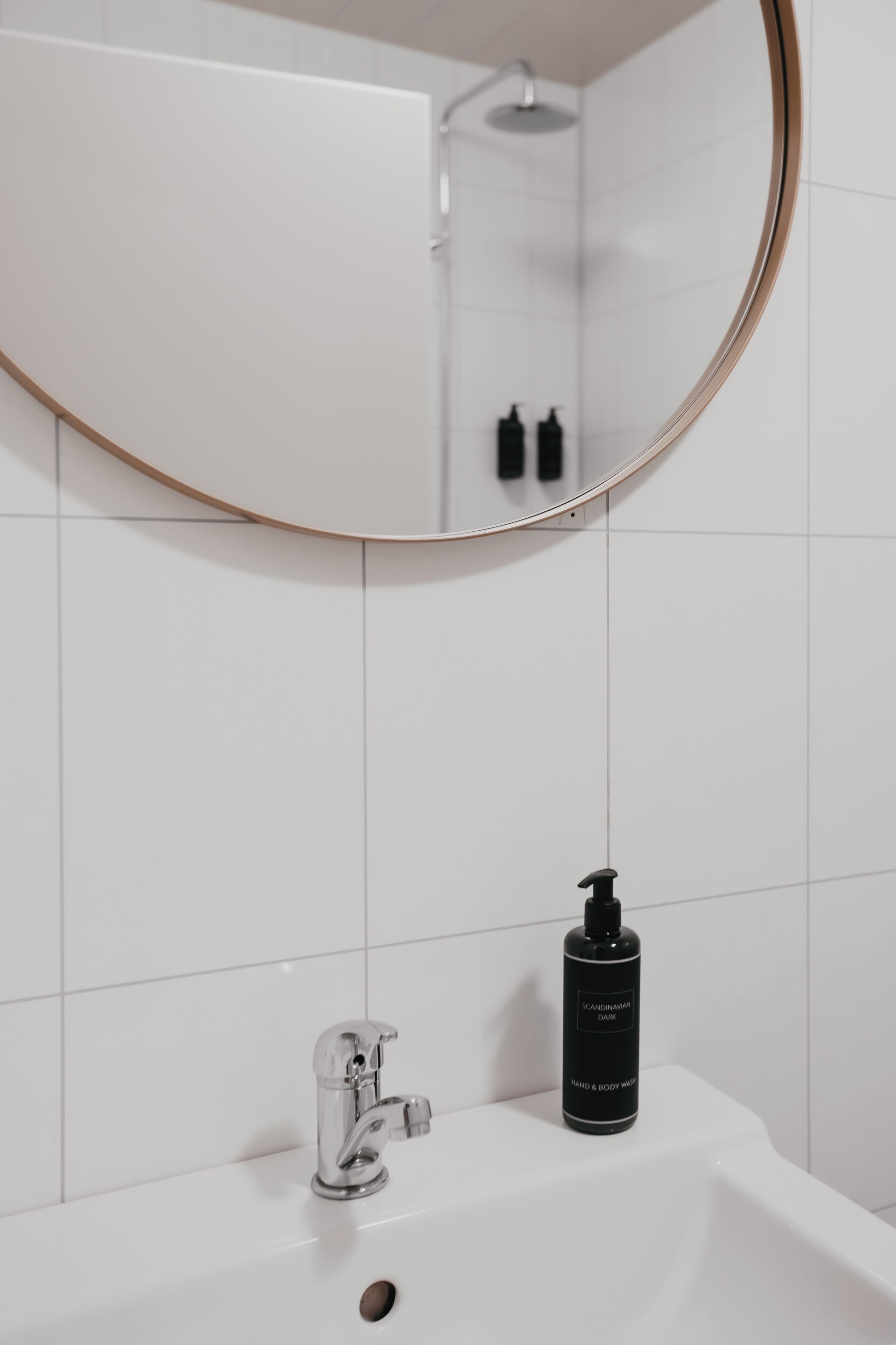 Dusj, toalettartikler (inkludert) og håndklær