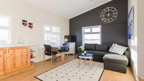 Chambre Double pour 1 personne, 2 grands lits | Salle de séjour