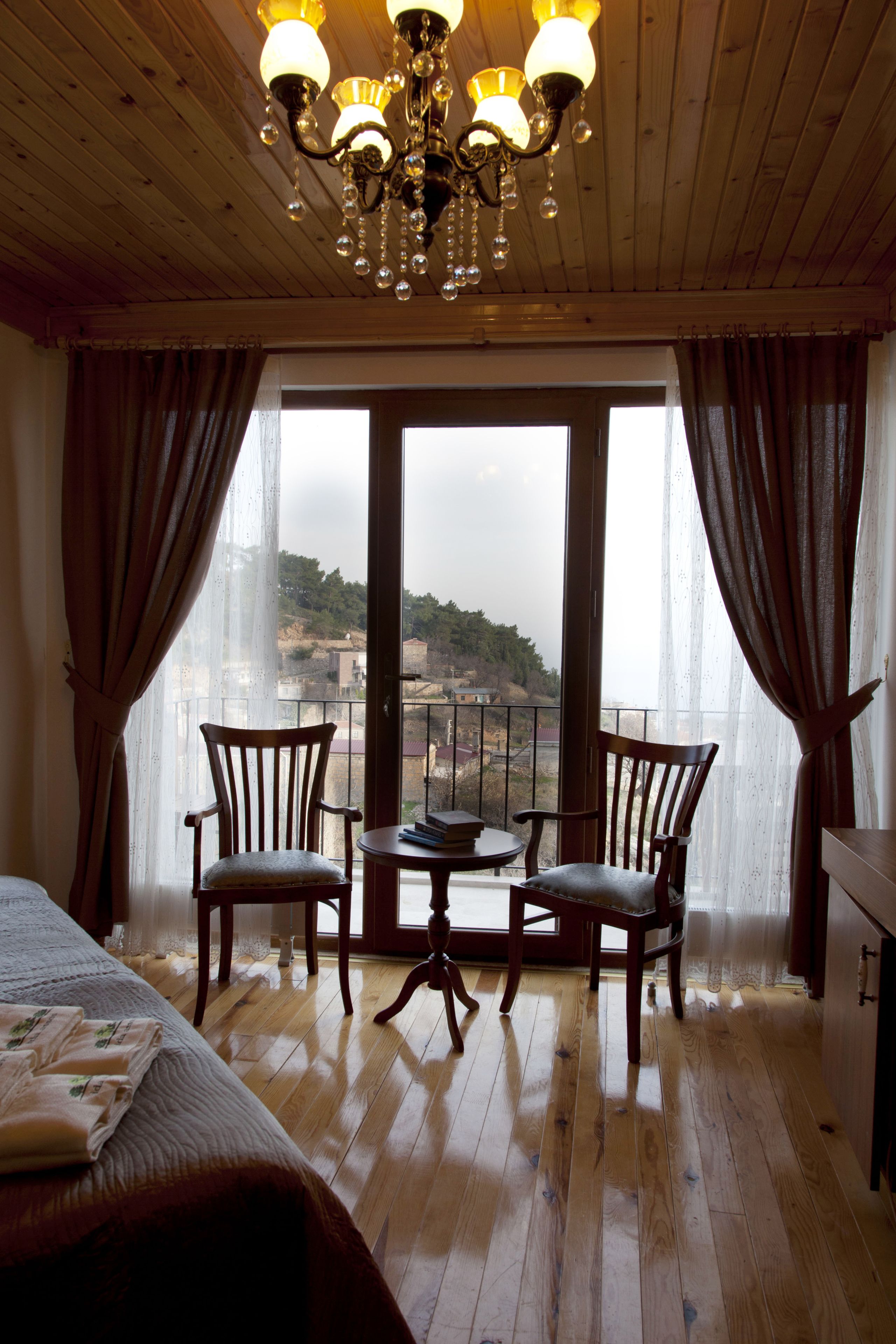 deluxe room, fireplace, sea view | view from room