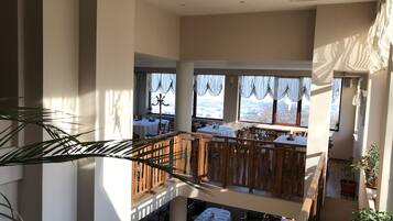 Breakfast, lunch, dinner served; local cuisine