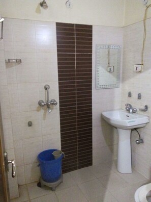 Deluxe Double Room, 1 Double Bed | Bathroom | Shower, towels - Karni Niwas (Ajmer)