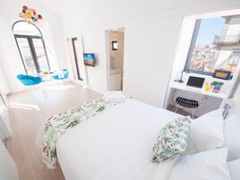 1 quarto, roupas de cama premium, individualmente decorados
