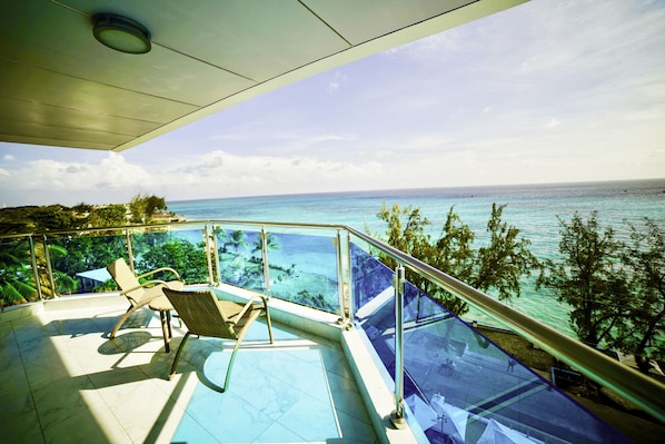 Grand Suite, 2 Bedrooms, Oceanfront | Balcony view