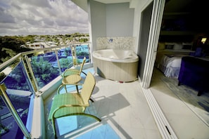 Uitzicht vanaf balkon