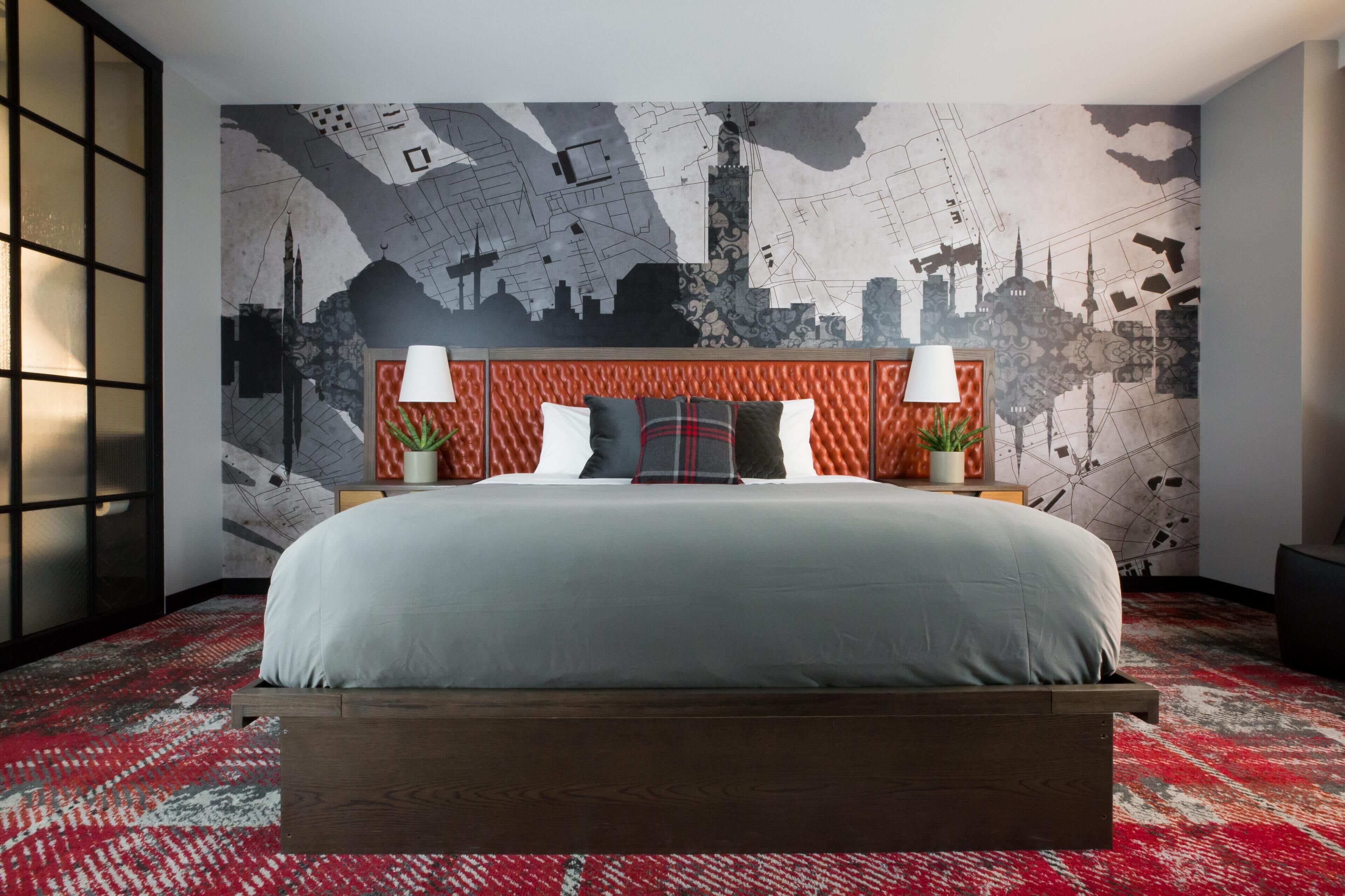 Chambre, 1 très grand lit, balcon (Standard View)