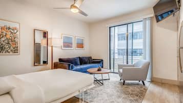 1 chambre, literie de qualité, ameublement unique