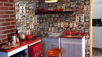 Casa de campo, 1 cama matrimonial | Cocina privada | Refrigerador y microondas