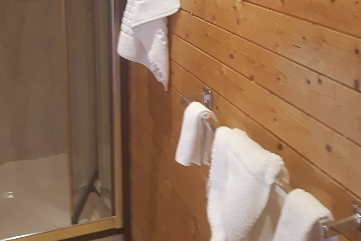 Family Dört Kişilik Oda, Birden Çok Yatak, Bahçe Manzaralı | Banyo | Duş, ücretsiz banyo/kozmetik ürünleri, havlu