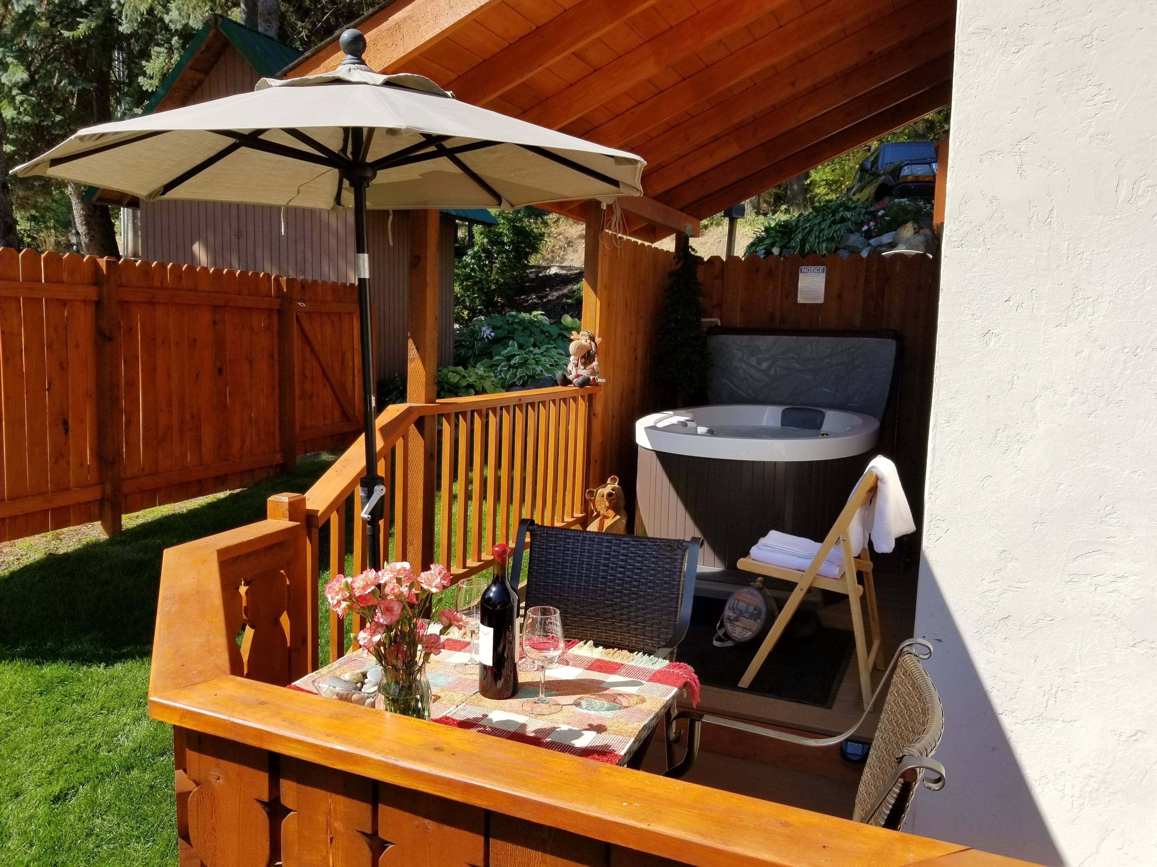 Luxury Single Room, Hot Tub (The Chalet) | Terrace/patio