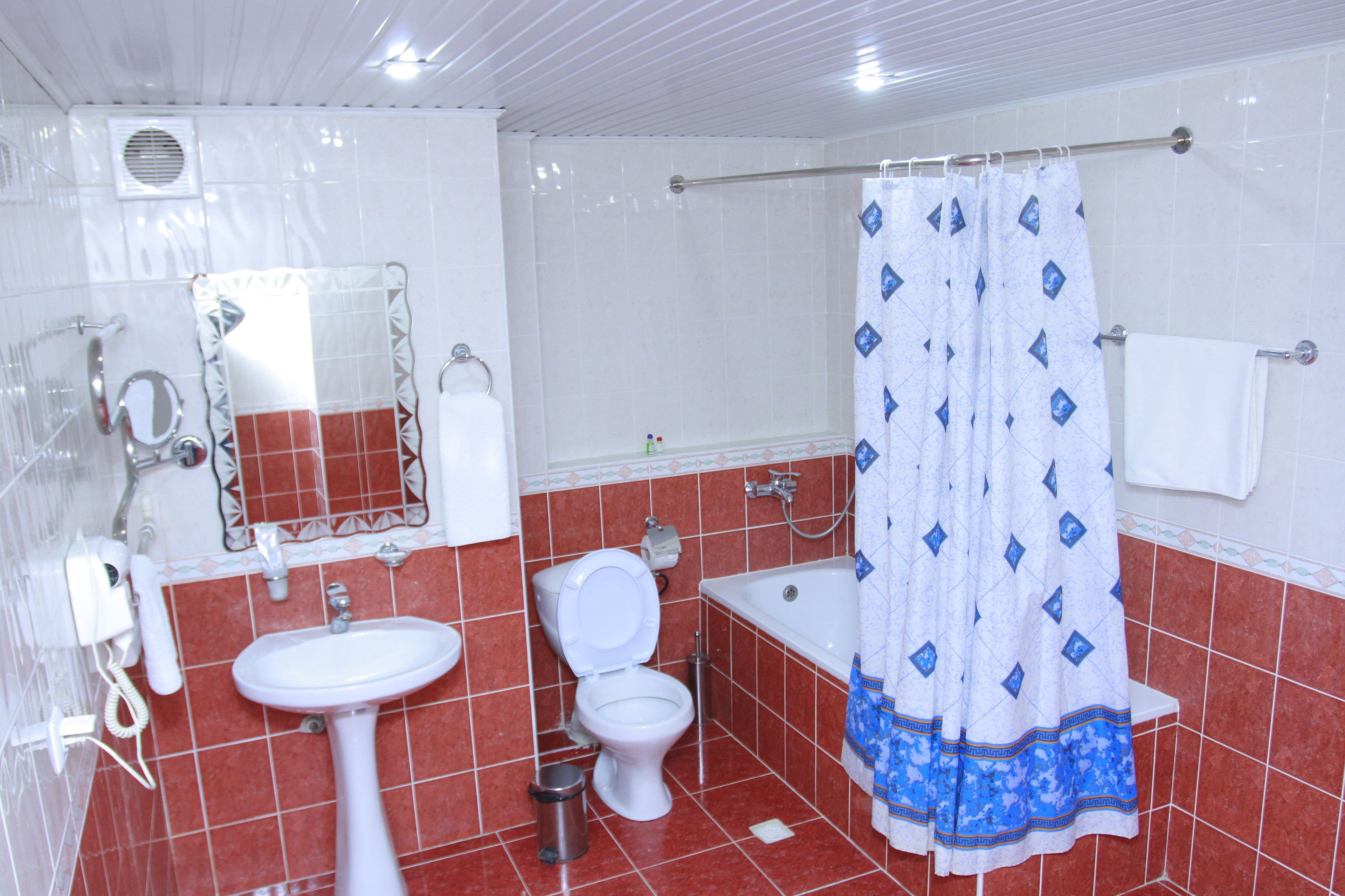 Suite | Baño | Tina con regadera, amenidades de baño gratuitas, toallas 