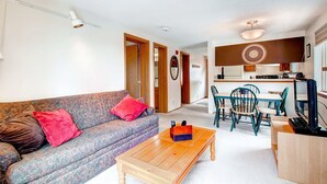 Condo, 2 Bedrooms | Living area | Flat-screen TV, fireplace - Mark IX 6 by Peak Property (Breckenridge)