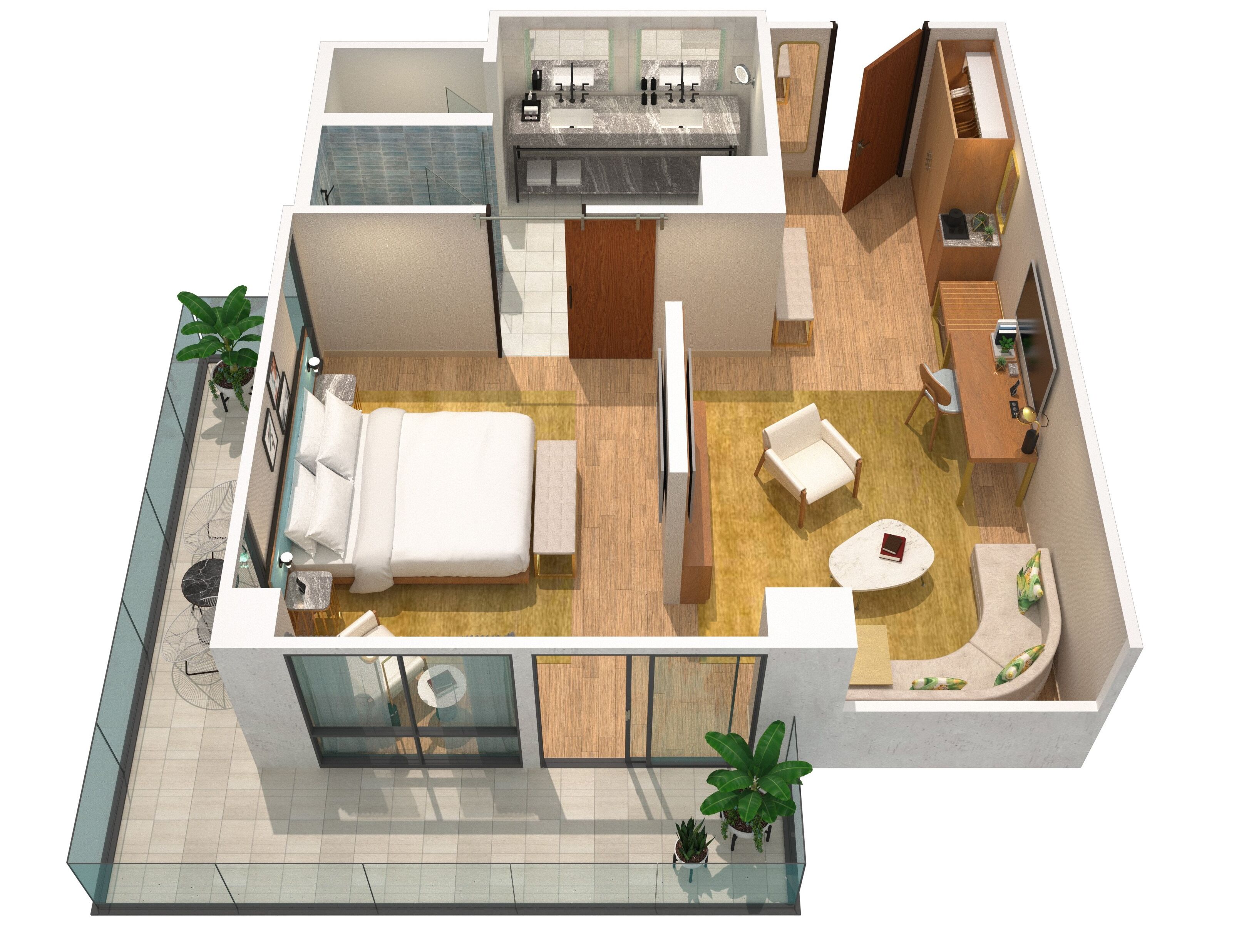 suite, 1 bedroom, non smoking | property amenity