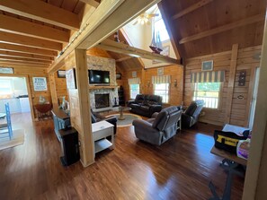 Smart TV, fireplace, video games, Netflix - Indulge in the ultimate vacation experience at this exquisite custom log home.  (Oak Bluffs)