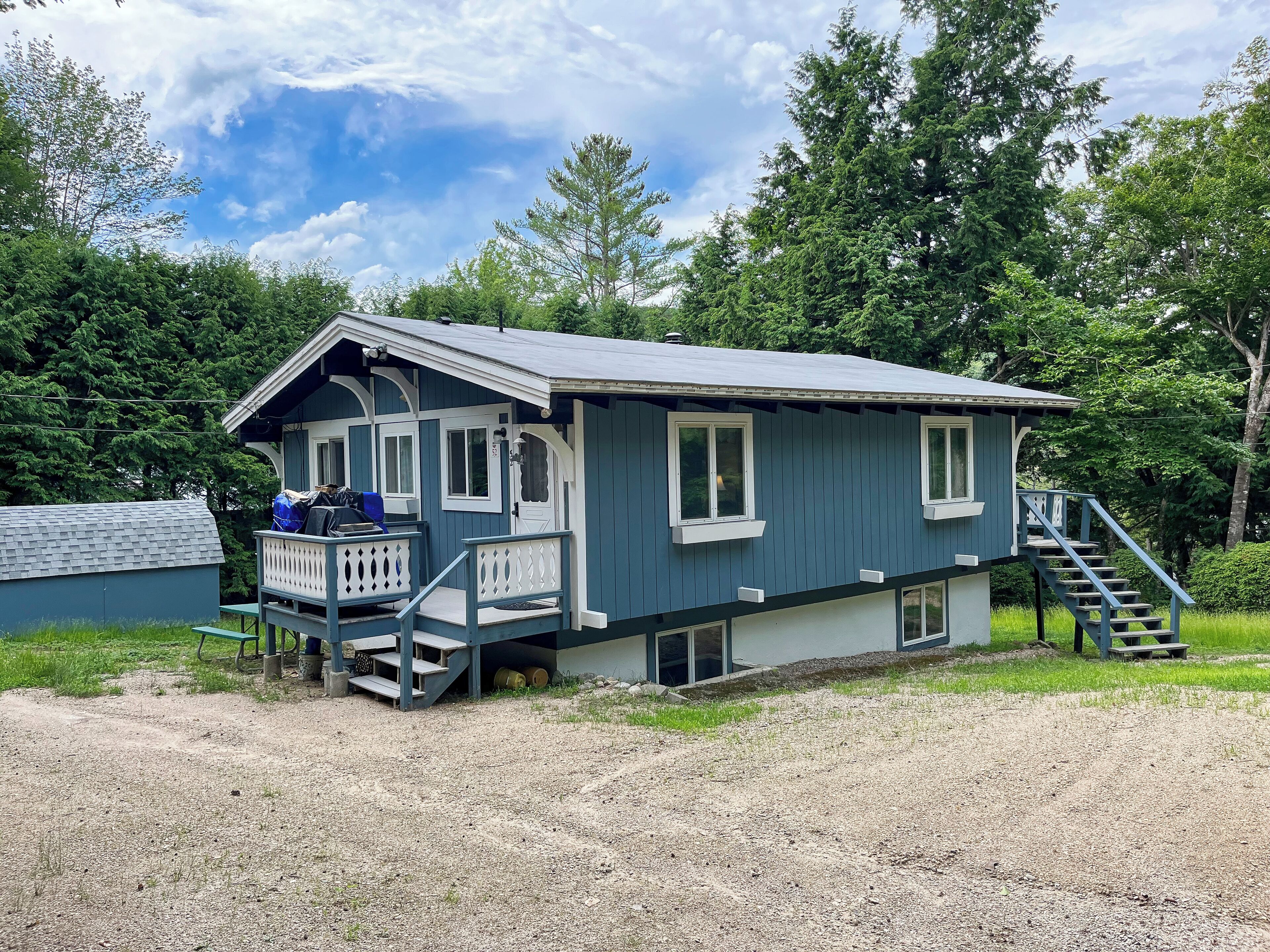 Chalet w Fire Pit, Water Views & Short Walk to Beach - Canoe & Kayak Provided