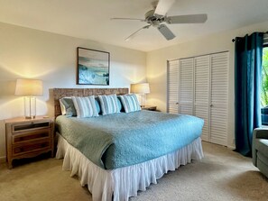 1 bedroom, iron/ironing board, WiFi, bed sheets - Oceanfront Escape - Beautiful Wailea Elua Ground-Floor Condo #1401 (Kihei)