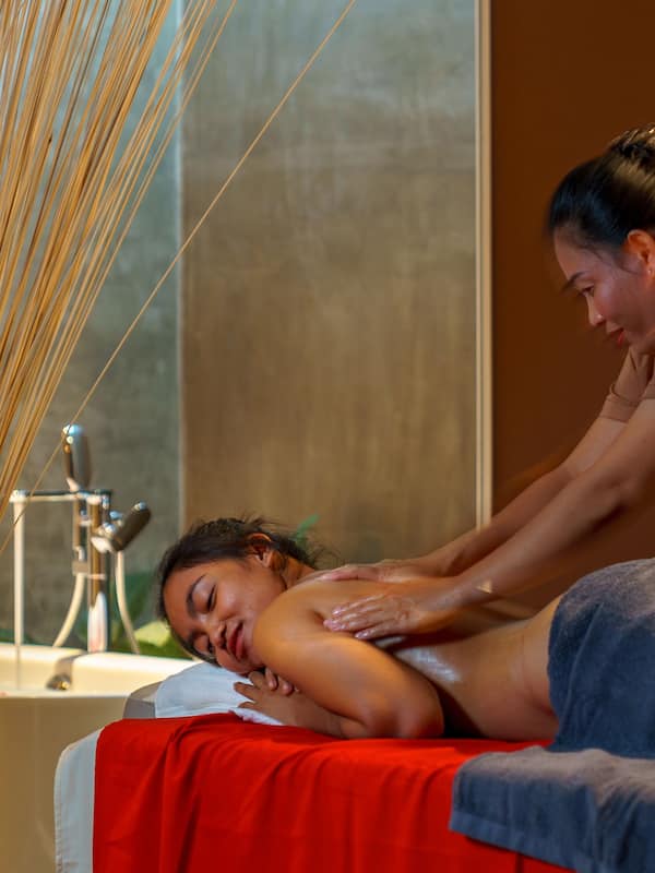 Behandelingskamers voor koppels, lichaamsbehandelingen, aromatherapie