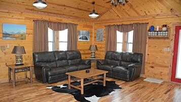 Smart-tv, pejs, dvd-afspiller, bøger