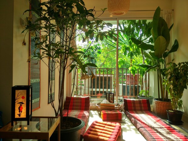 シグネチャー アパートメント ベッド (複数台) パークビュー ガーデン | テラス / パティオ