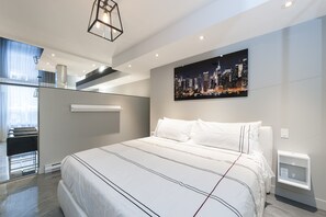 2 bedrooms, memory foam beds, iron/ironing board, travel crib