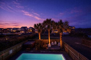 A heated pool - Island Time - NH MP 11, 50 Ft to Beach, Elevator, Pool, Free Pool Heat, Hot Tub, Pets OK, YR Flex (Nags Head)